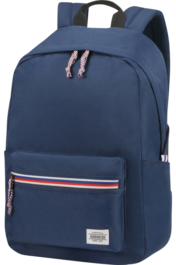 Navy and clearance white backpack