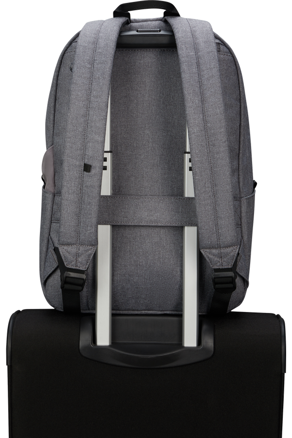 American Tourister Brightup Backpack Zip  Grey Melange American Tourister Brightup Backpack Zip  Grey Melange