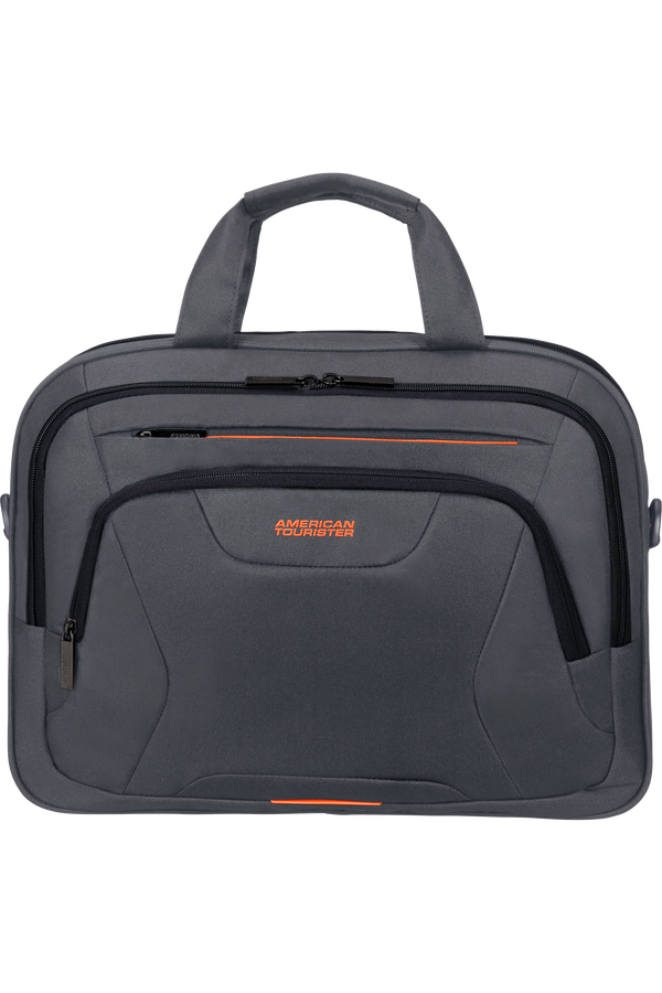 American Tourister At Work Laptop Bag  15.6inch Grey/Orange