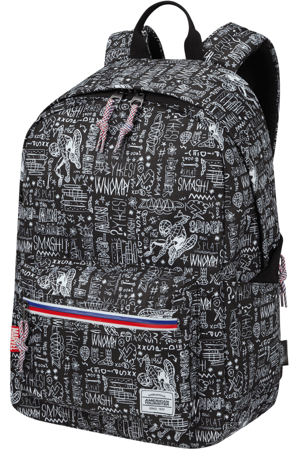 American Tourister Upbeat Disney Backpack Zip Marvel  Spiderman Sketch
