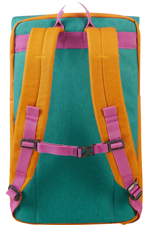 American Tourister Urban Groove Lifestyle Backpack 17.3inch  Green/Orange