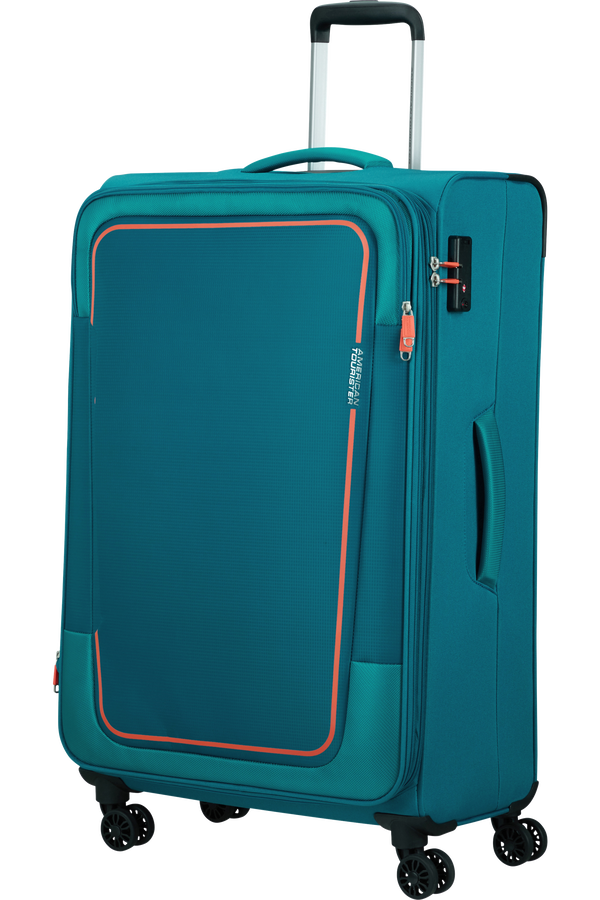 American Tourister Pulsonic Spinner Expandable 81cm  Stone Teal American Tourister Pulsonic Spinner Expandable 81cm  Stone Teal