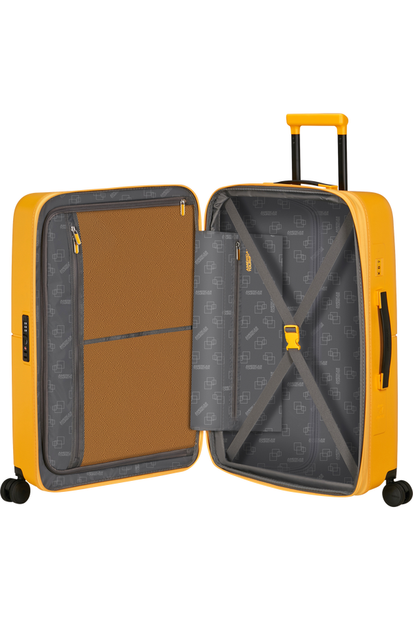 American Tourister DashPop Spinner Expandable TSA 67cm Golden Yellow