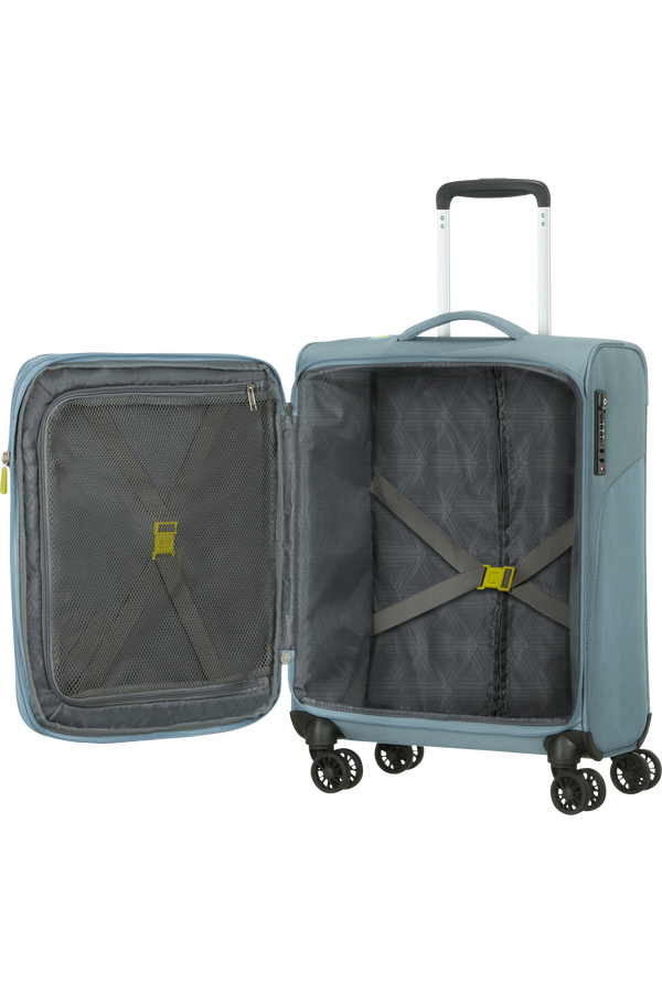 American Tourister Summerfunk Spinner Exp TSA 55cm  Metal Grey American Tourister Summerfunk Spinner Exp TSA 55cm  Metal Grey