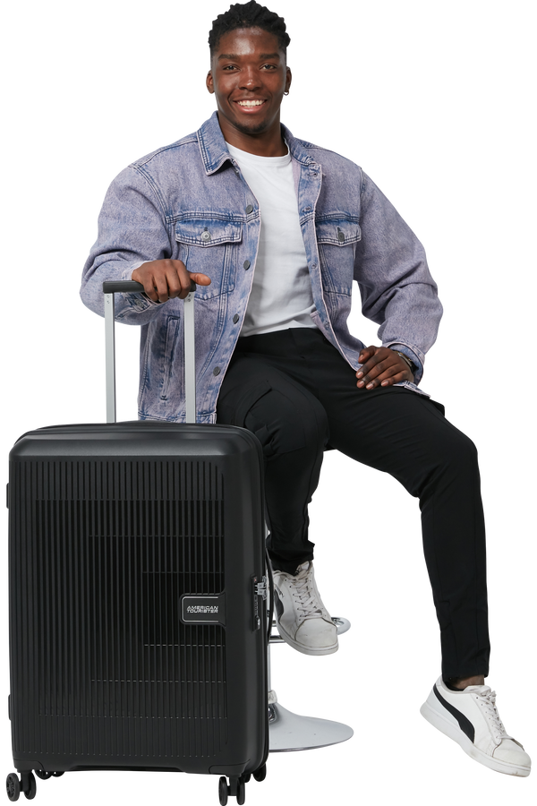 American Tourister Aerostep Spinner 67/24 Exp Tsa 67cm  Black American Tourister Aerostep Spinner 67/24 Exp Tsa 67cm  Black