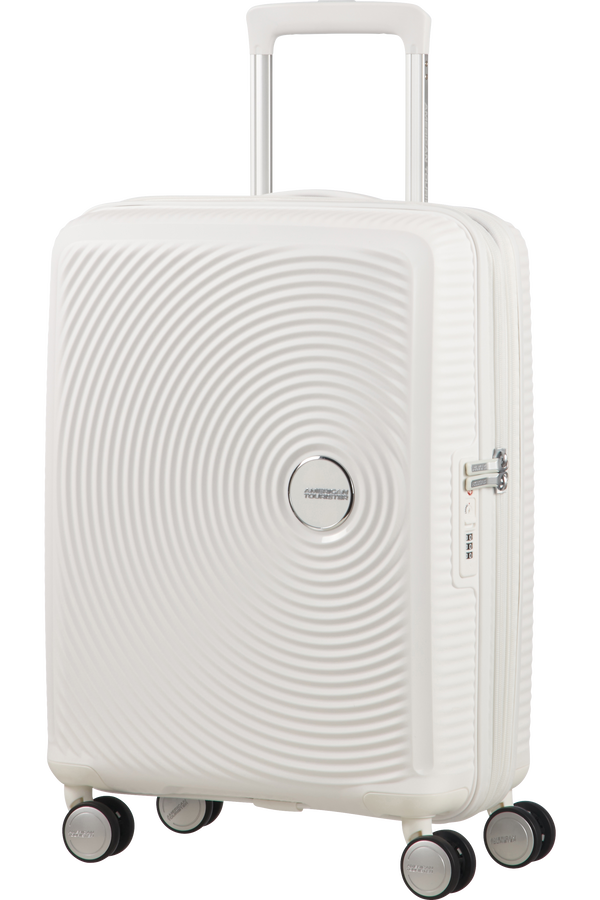 American Tourister Soundbox Spinner Expandable 55cm Pure White American Tourister Soundbox Spinner Expandable 55cm Pure White