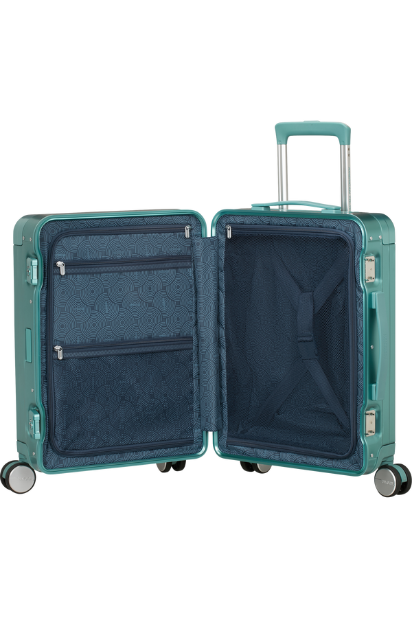 American Tourister Soundbox Alu Spinner TSA 55cm  Dusty Turquoise