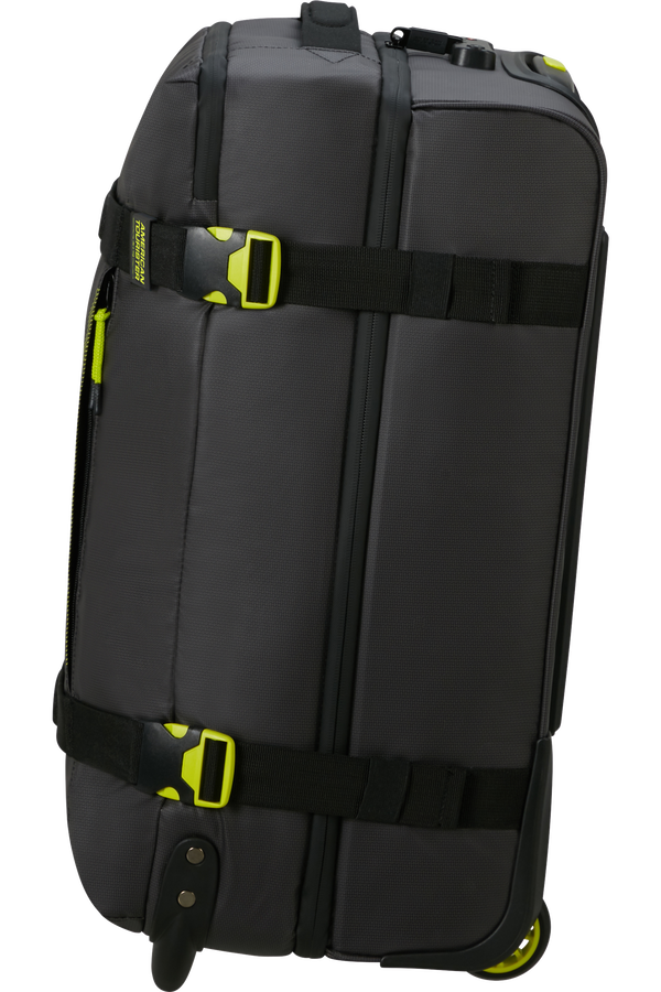 American Tourister Urban Track Duffle with Wheels Coated S  Black/Lime American Tourister Urban Track Duffle with Wheels Coated S  Black/Lime