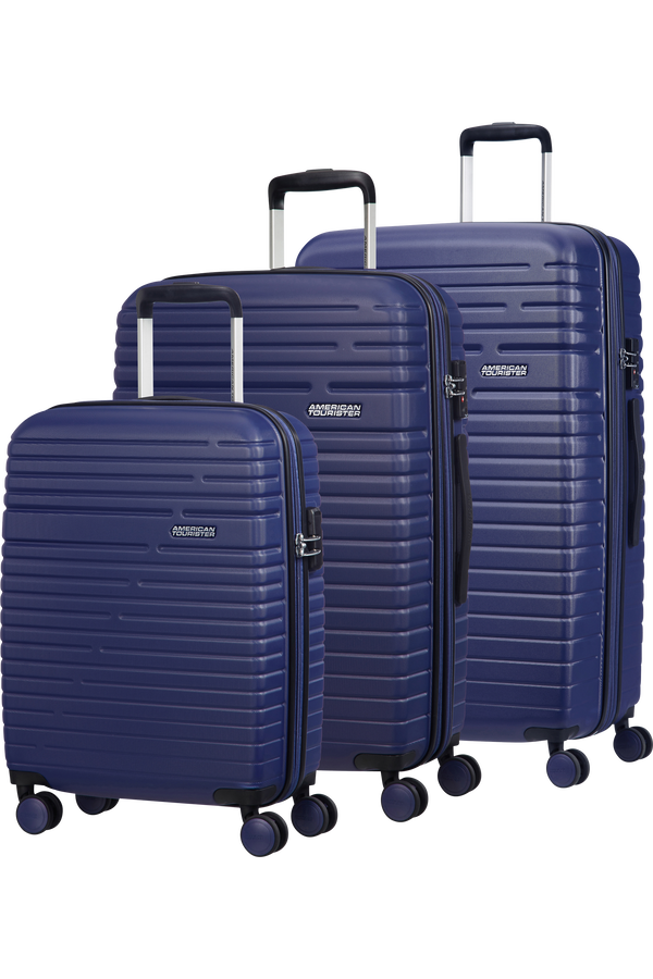 American Tourister Aero Racer 3 PC Set A  Nocturne Blue