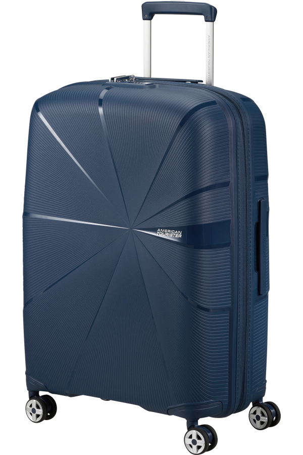 American Tourister Starvibe Spinner Expandable TSA 67cm Navy