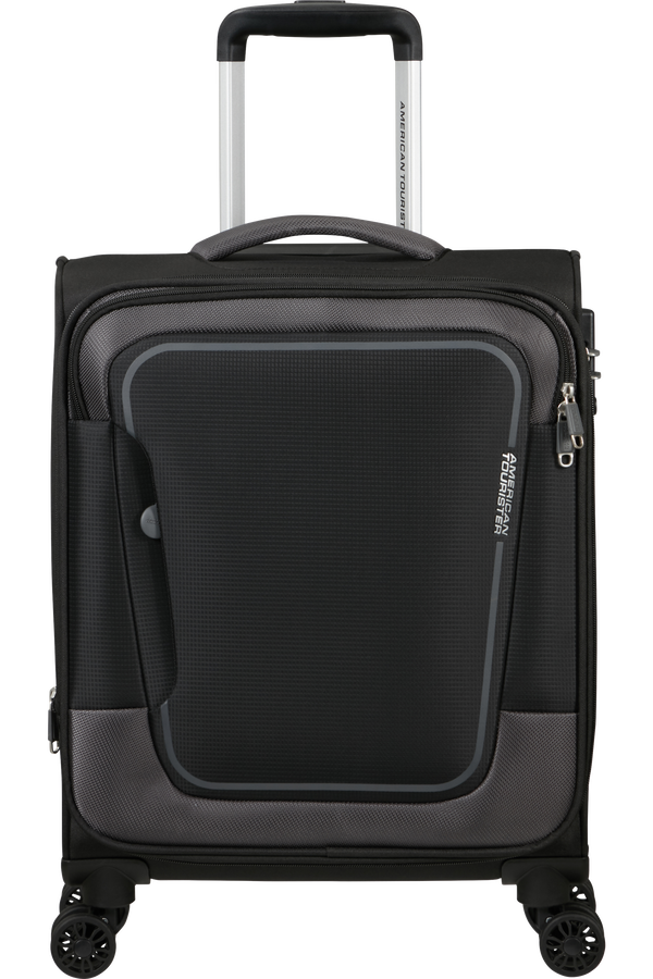 American Tourister Pulsonic Spinner Expandable 55cm  Asphalt Black