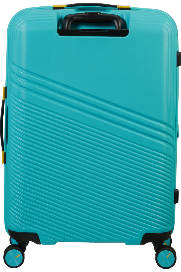American Tourister Triple Trace Spinner TSA Expandable 67cm  Turquoise/Yellow