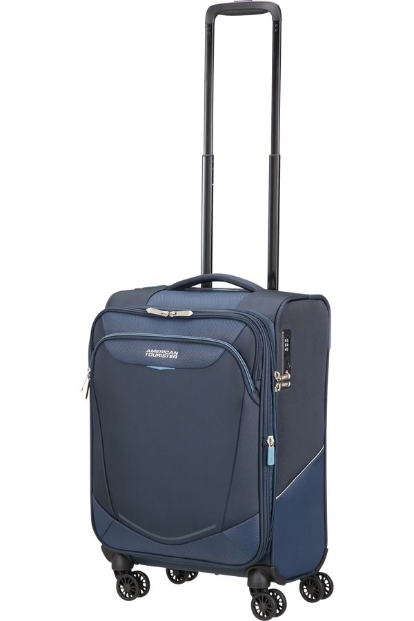 American Tourister SummerRide Spinner Expandable TSA 55cm L35  Navy