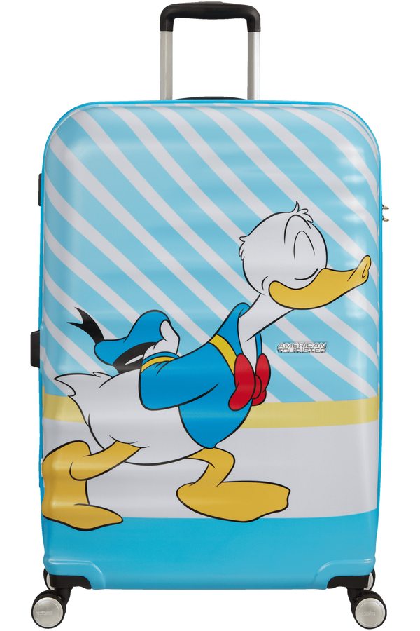 American Tourister Wavebreaker Disney Spinner 77cm Donald Blue Kiss