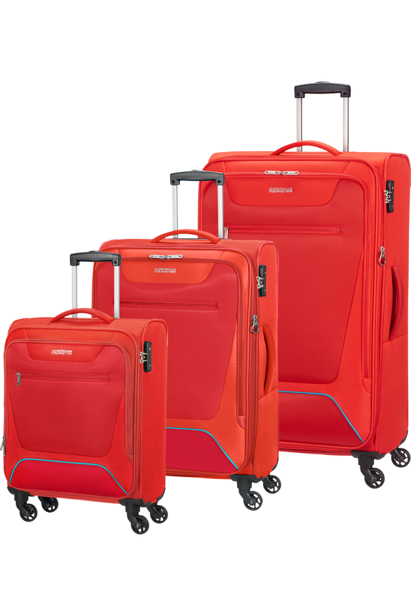 American Tourister Hyperbreez 3 pc Set A  Red