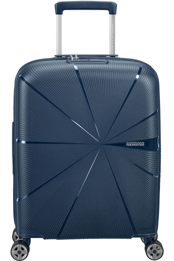 American Tourister Starvibe Spinner Expandable TSA 55cm Navy