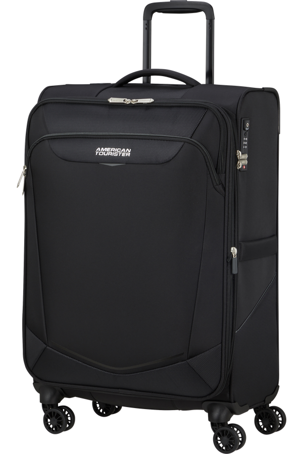 American Tourister SummerRide Spinner M EXP TSA 69cm Black American Tourister SummerRide Spinner M EXP TSA 69cm Black