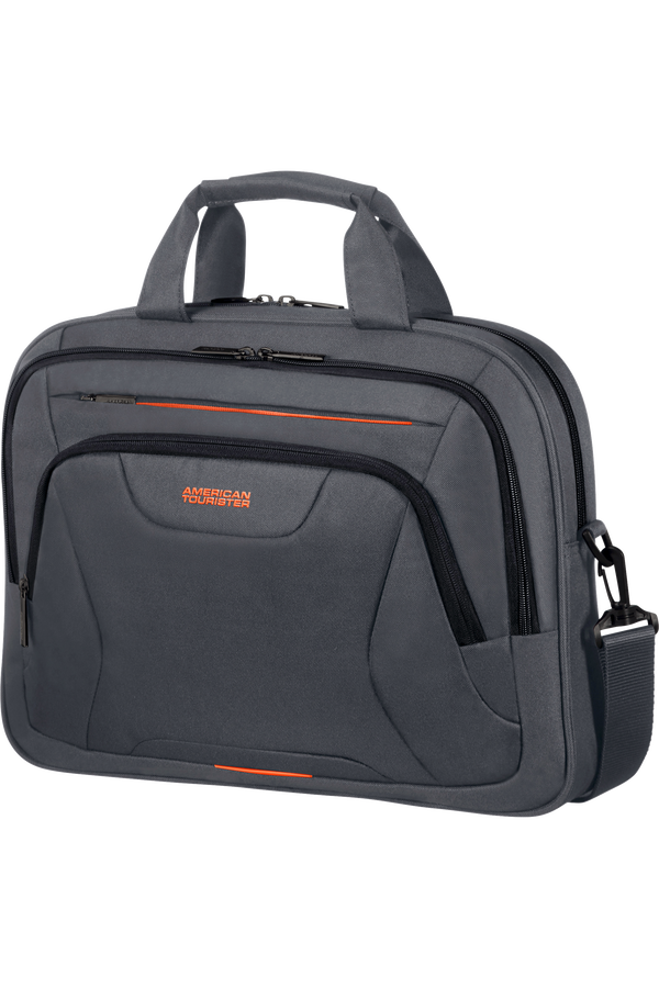 American Tourister At Work Laptop Bag  15.6inch Grey/Orange