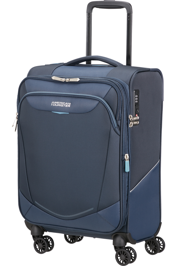 American Tourister SummerRide Spinner Expandable TSA 55cm L35  Navy