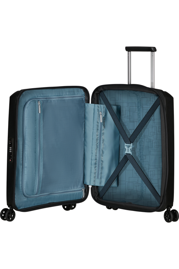 American Tourister Aerostep Spinner 55/20 Exp Tsa 55cm  Black American Tourister Aerostep Spinner 55/20 Exp Tsa 55cm  Black
