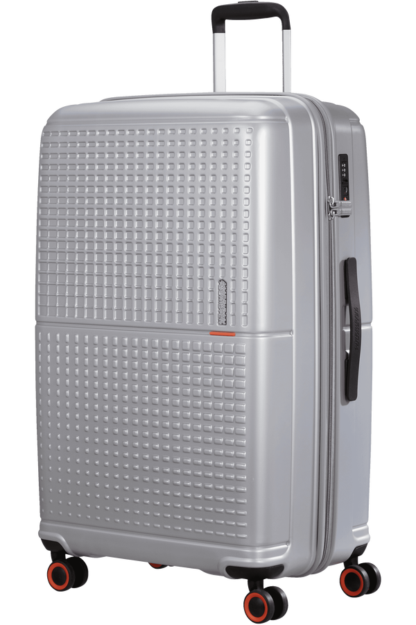 American Tourister Geopop Spinner 77/28 Tsa. 77cm  Metallic Silver