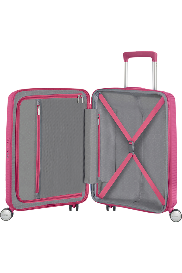 American Tourister Soundbox Spinner TSA Expandable 55cm  Magenta American Tourister Soundbox Spinner TSA Expandable 55cm  Magenta