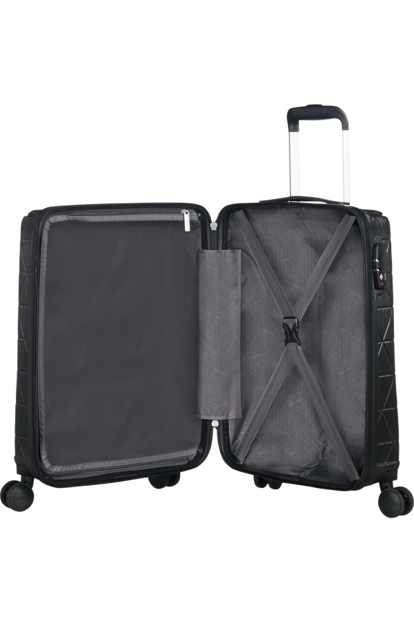 American Tourister Triangolo Spinner TSA 55cm  Onyx Black