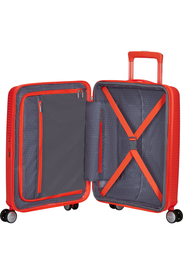 American Tourister SoundBox Spinner TSA Expandable 55cm  Neon Orange