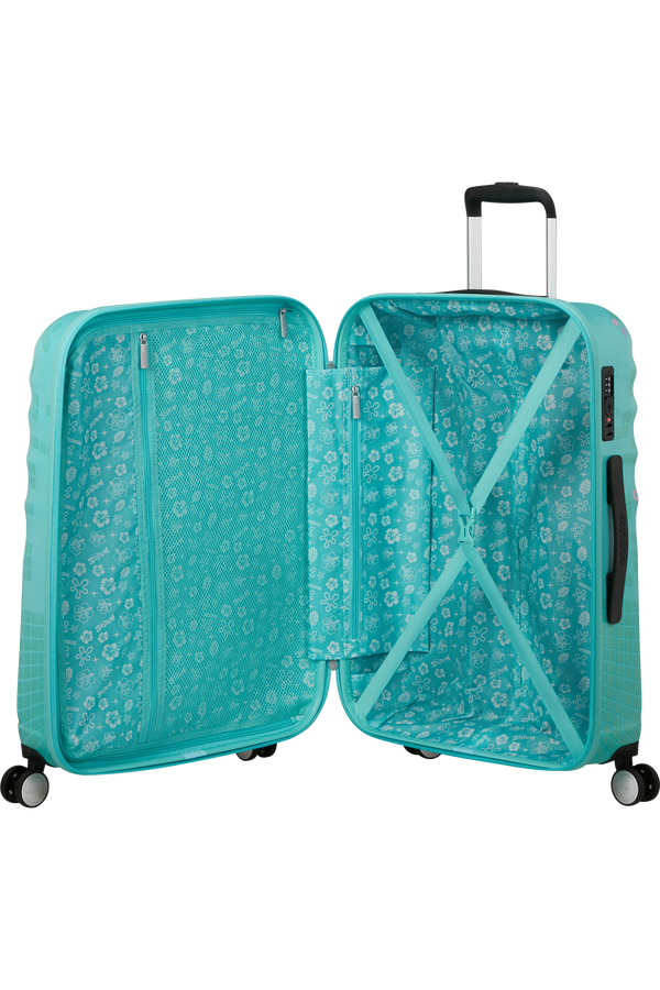 American Tourister Disney Wavebreaker Spinner TSA Disney Fl 67cm  Stitch Flower