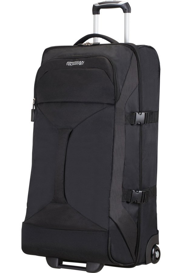 American Tourister Road Quest Duffle with Wheels L Solid Black