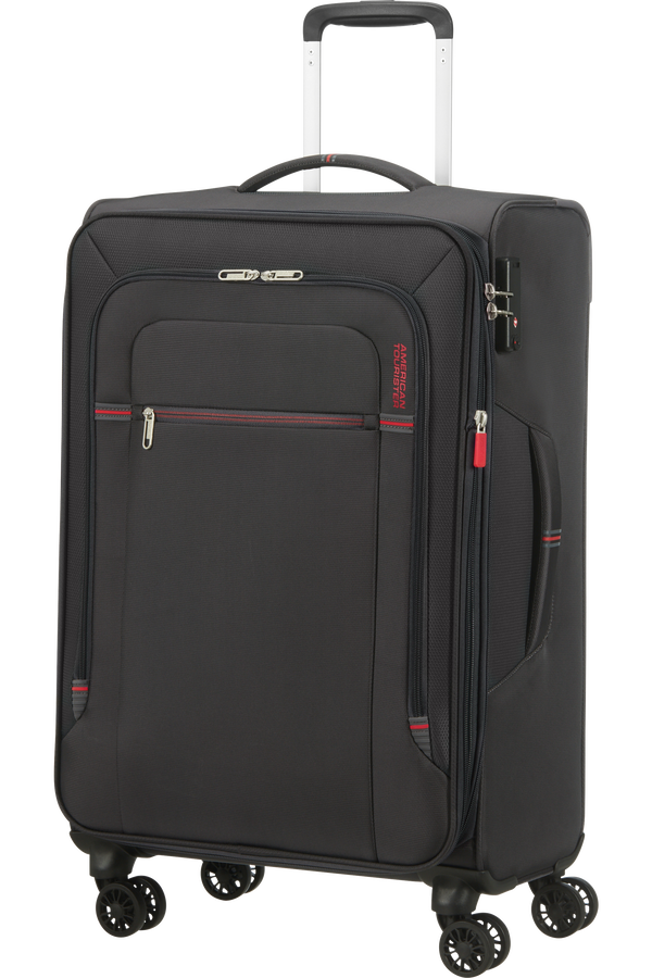 American Tourister Crosstrack Spinner Expandable 67cm  Grey/Red