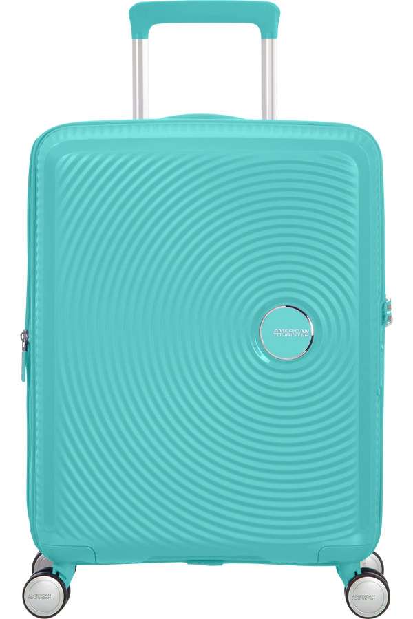 American Tourister Soundbox Spinner TSA Expandable 55cm  Poolside Blue