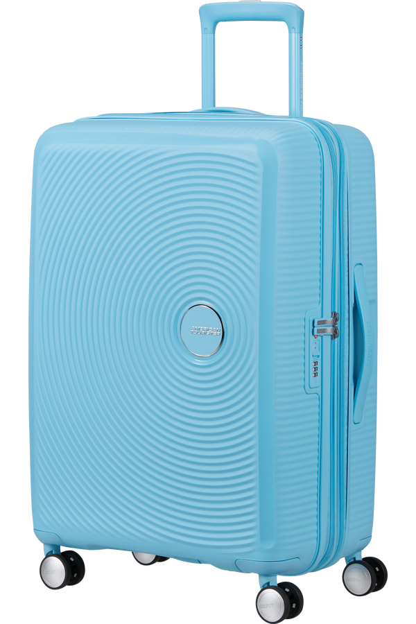 American Tourister SoundBox Spinner TSA Expandable 67cm  Blueberry Fizz