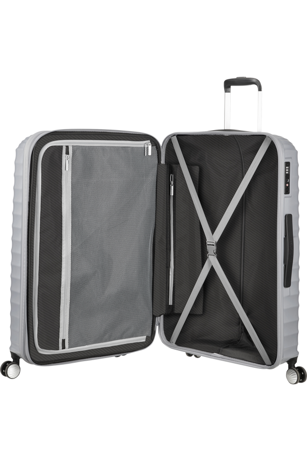 American Tourister Jetglam Spinner 77cm  Metallic Silver