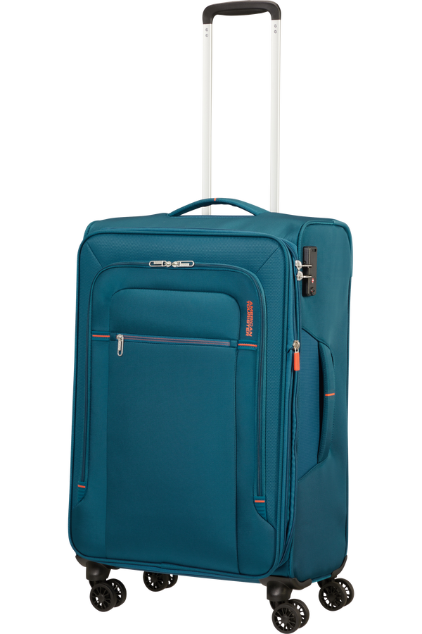 American Tourister Crosstrack Spinner Expandable 67cm  Navy/Orange