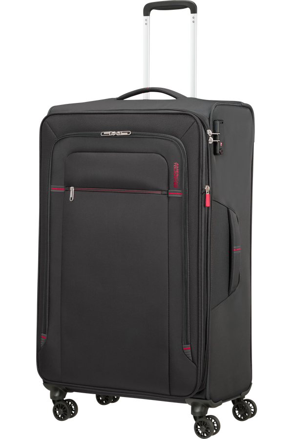 American Tourister Crosstrack Spinner Expandable 79cm  Grey/Red American Tourister Crosstrack Spinner Expandable 79cm  Grey/Red