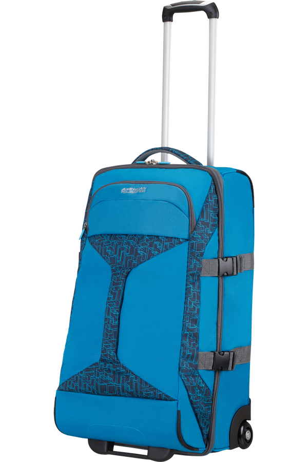 American Tourister Road Quest Duffle with Wheels M Bluestar Print