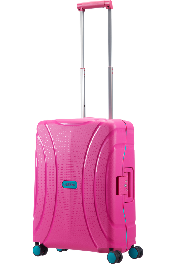 American Tourister Lock'n'Roll 4-wheel cabin baggage Spinner suitcase 55x40x20cm Summer Pink
