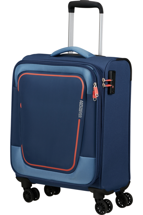 American Tourister Pulsonic Spinner Expandable 55cm  Combat Navy American Tourister Pulsonic Spinner Expandable 55cm  Combat Navy