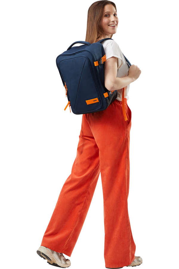 American Tourister Take2cabin Casual Backpack S  Dark Navy/Radiant Orange American Tourister Take2cabin Casual Backpack S  Dark Navy/Radiant Orange