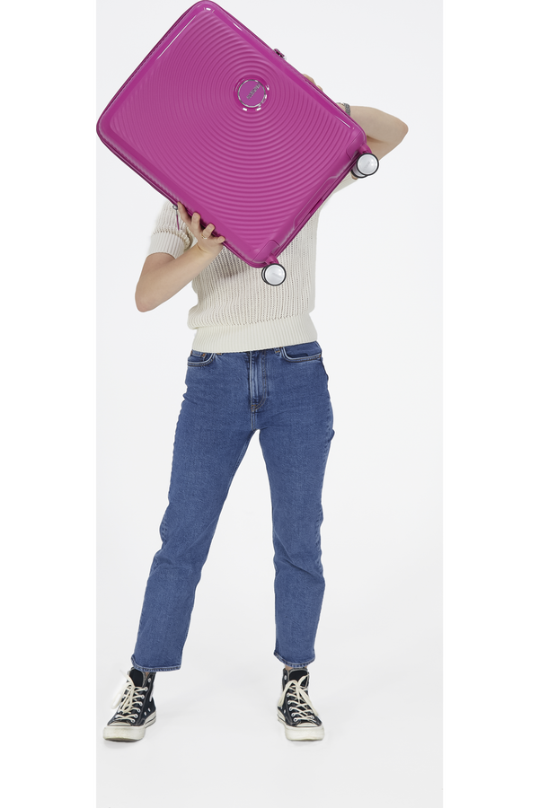 American Tourister Soundbox Spinner TSA Expandable 55cm  Magenta American Tourister Soundbox Spinner TSA Expandable 55cm  Magenta