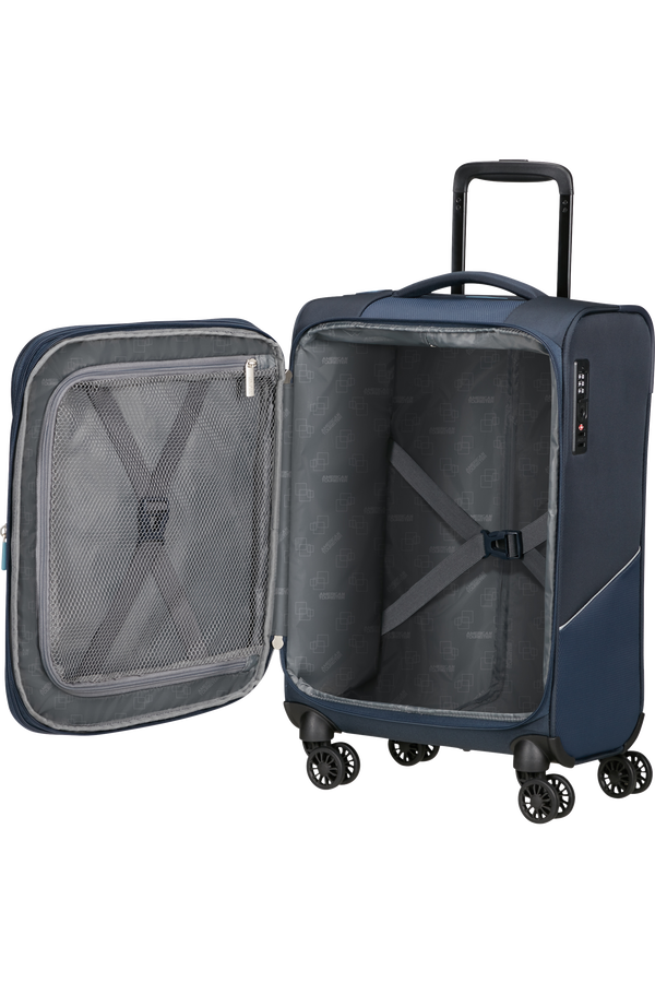 American Tourister SummerRide Spinner Expandable TSA 55cm L35  Navy