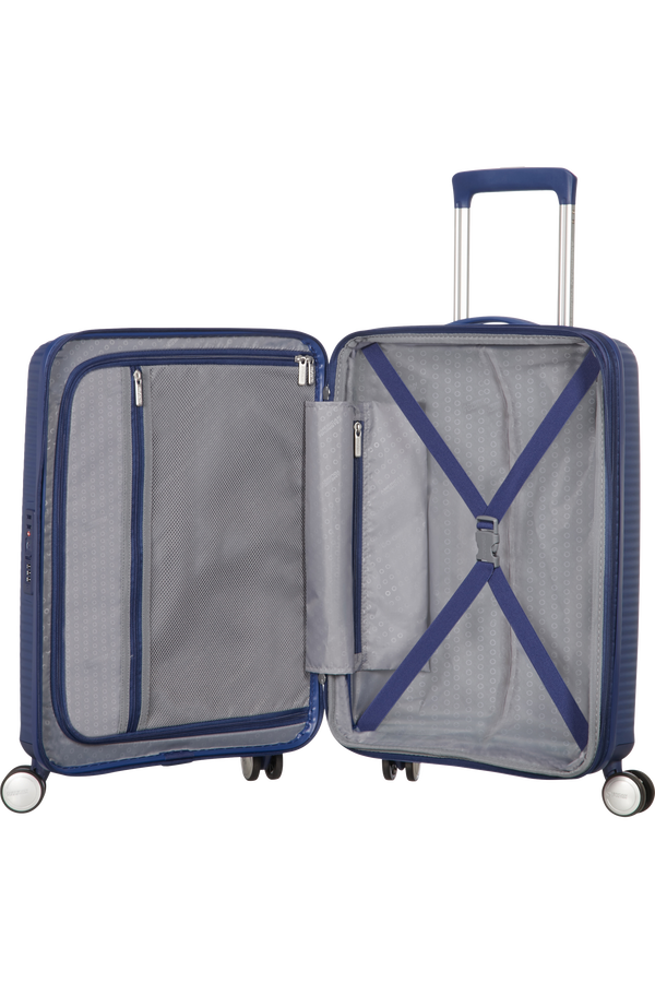 American Tourister Soundbox Spinner Expandable 55cm Midnight Navy