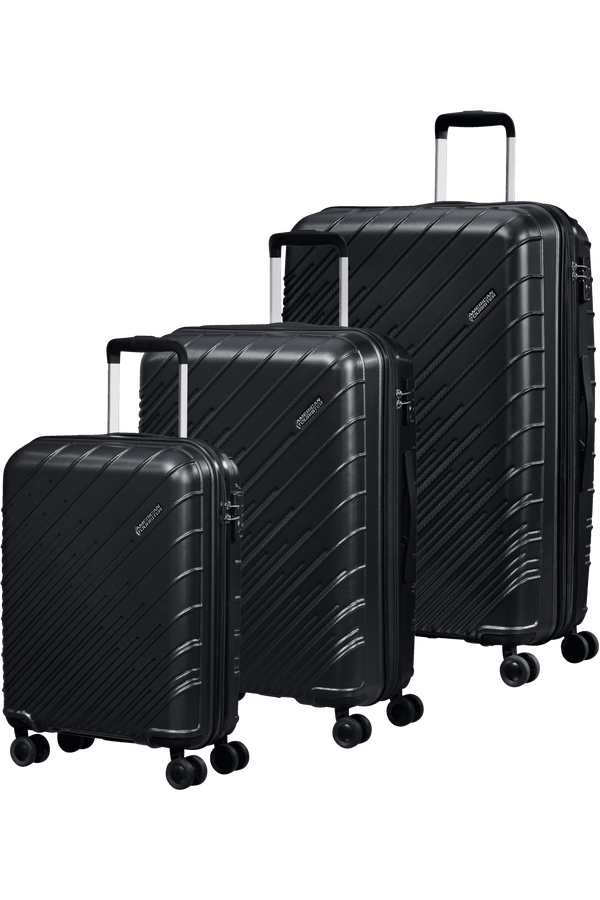 American Tourister Speedstar 3 PC SET A  Black
