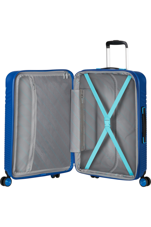 American Tourister Triple Trace Spinner TSA Expandable 67cm  Navy/Blue
