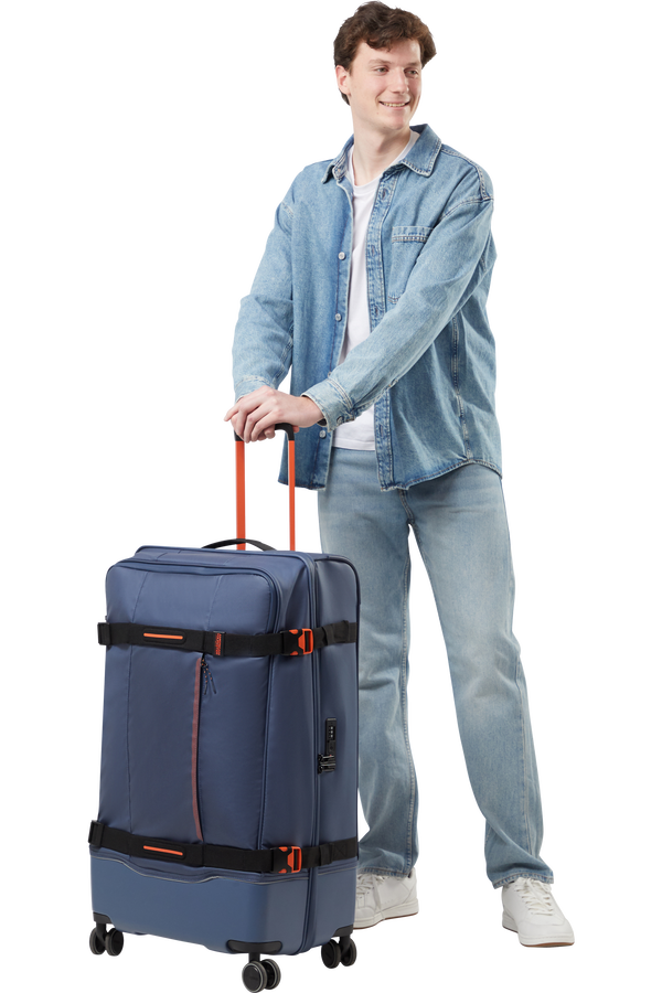 American Tourister Urban Track Spinner L TSA Coated 79cm  Navy/Orange