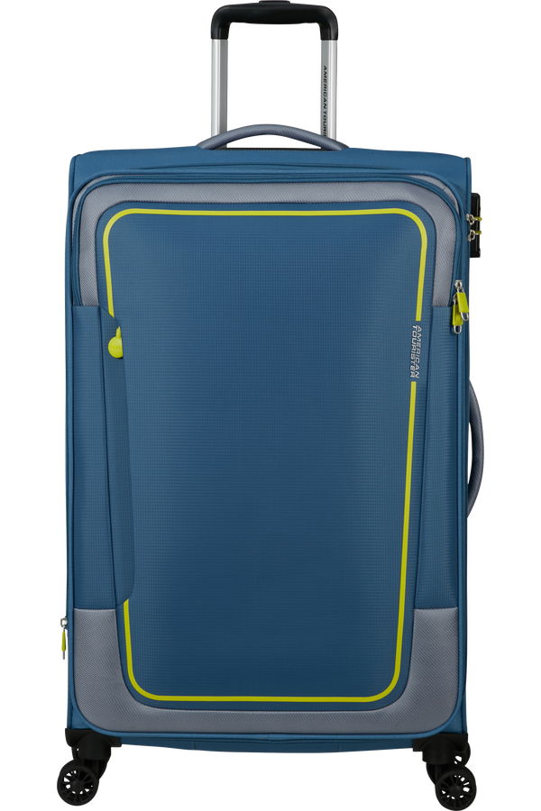 American Tourister Pulsonic Spinner Expandable 81 cm  Coronet Blue