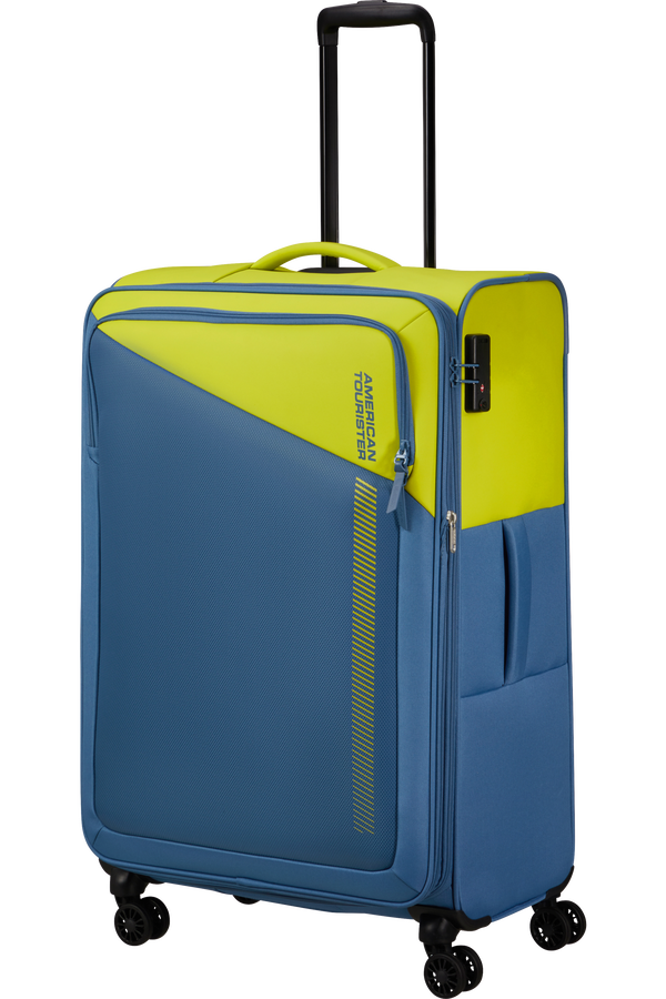 American Tourister Daring Dash Spinner Expandable TSA L  Lime/Coronet