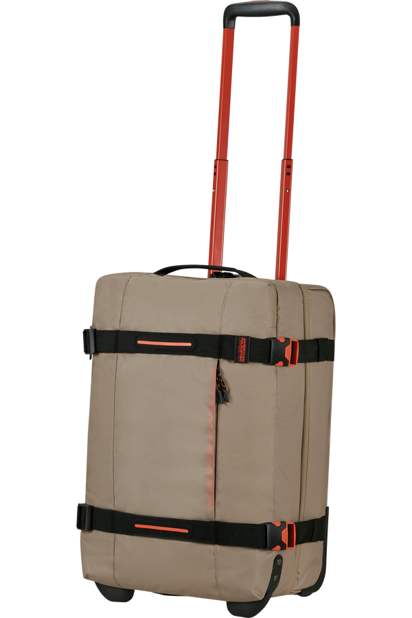 American Tourister Urban Track Duffle with Wheels Coated S  Beige/Orange