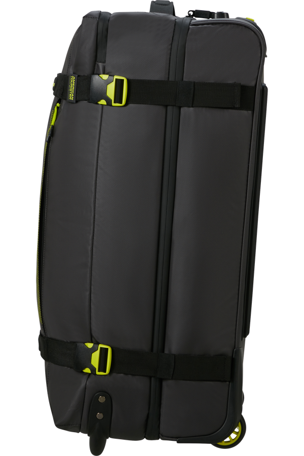 American Tourister Urban Track Duffle with Wheels Coated M  Black/Lime